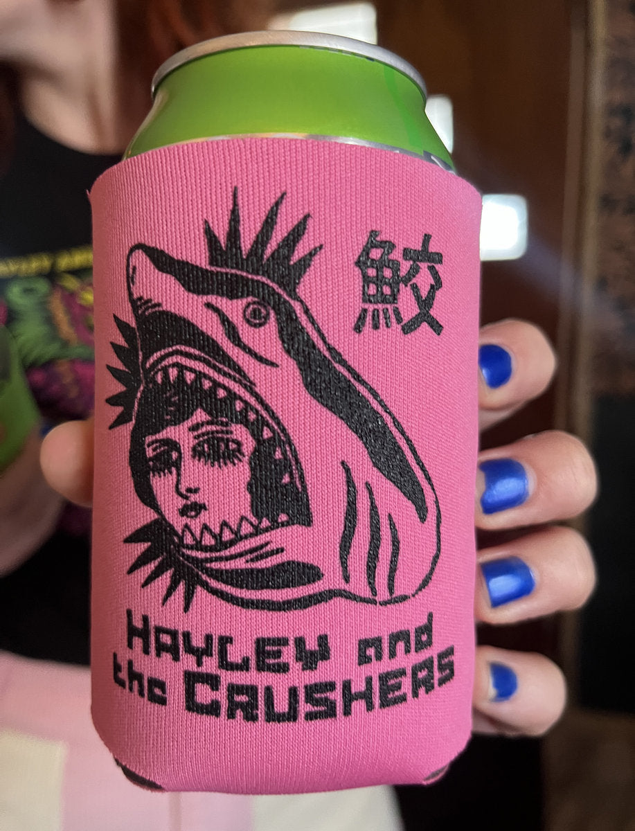 Hayley and the Crushers - Fun Sharky Koozie - pink or green