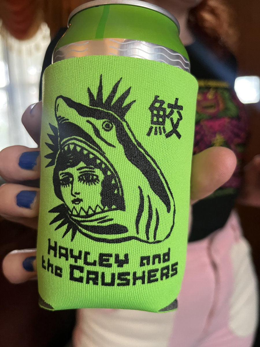 Hayley and the Crushers - Fun Sharky Koozie - pink or green