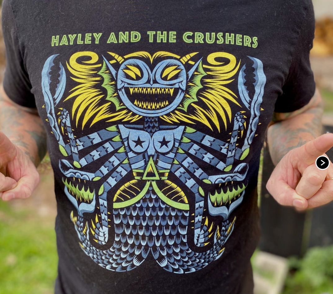 Hayley and the Crushers - Merkraken Tee (Blue)