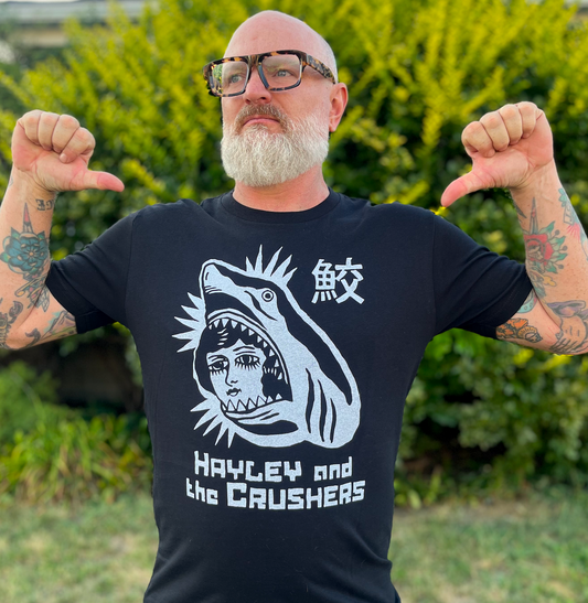 Hayley and the Crushers - Black Classic Sharky Tee