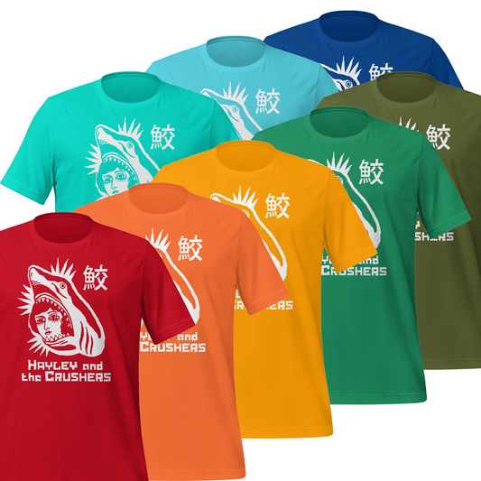 Hayley and the Crushers - Color Sharky Tee - Choose your color!